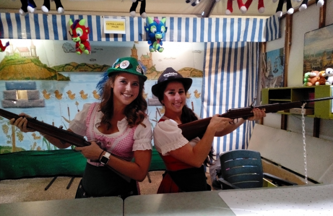 Our shooting gallery booth at Oktoberfest